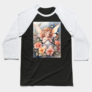 Cherub - Angel with Wings Baseball T-Shirt